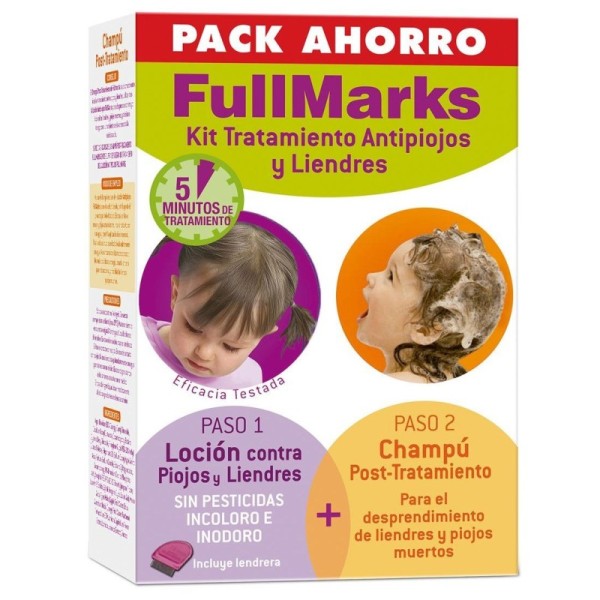 Fullmarks Kit Loción 100 ml + Champú Antipiojos 150 ml