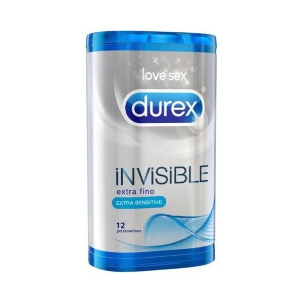 Durex Invisible Preservativo Extrafino Extrasensitivo 12uds