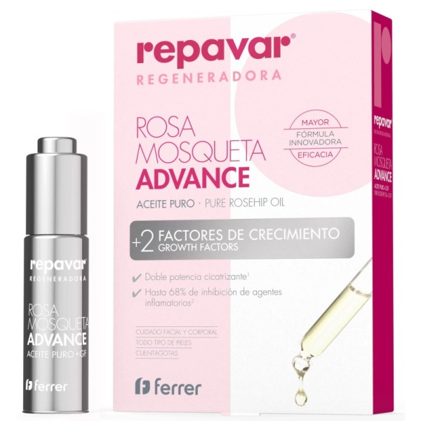 Repavar Regeneradora Aceite Puro Rosa Mosqueta Advance 15 ml