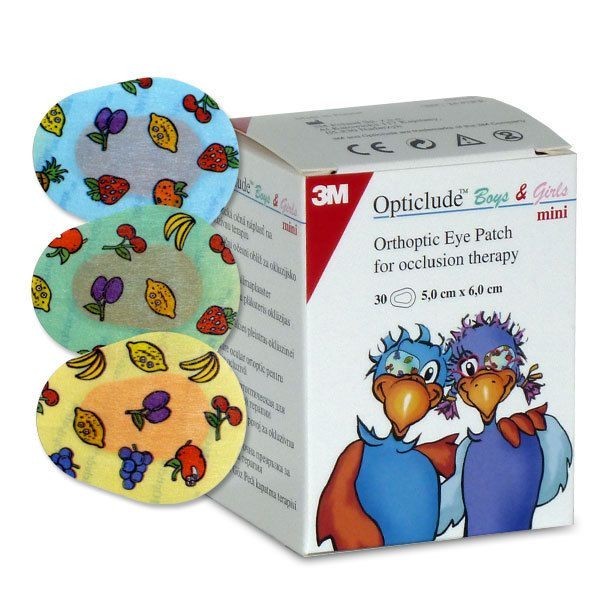 3m Opticlude Parches Oculares Impresos Pequeño 30uds