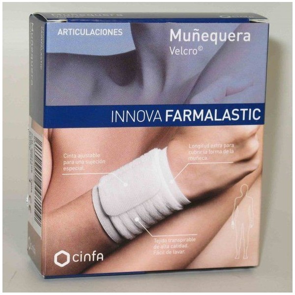 Farmalastic Innova Muñequera Velcro Beige Talla P/M