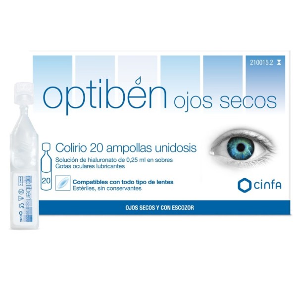 Cinfa Optiben Gotas Ojos Secos 20 Ampollas