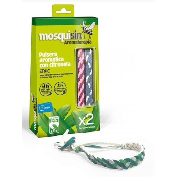 Mosquisin Aromaterapia Pulsera Étnica Citronela 2 Uds