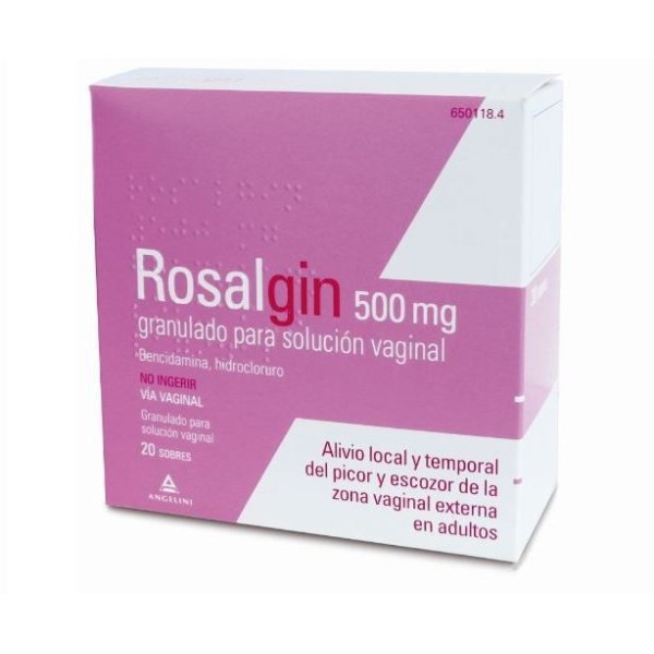 Rosalgin 500 Mg 20 Sobres