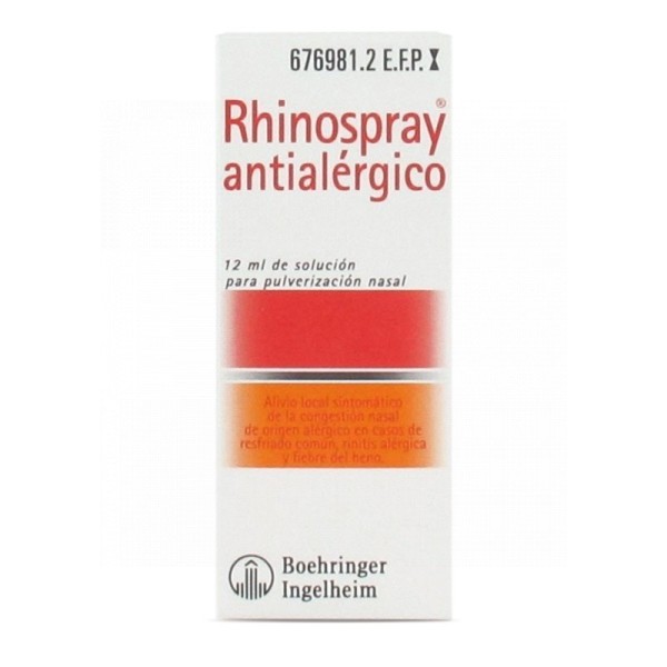 RHINOSPRAY ANTIALERGICO, 1 envase pulverizador de 12 ml