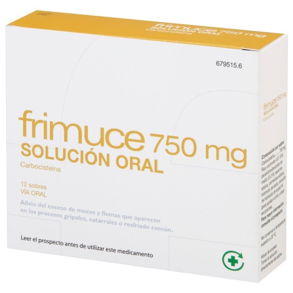 Frimuce 750 Mg Solución Oral, 12 Sobres