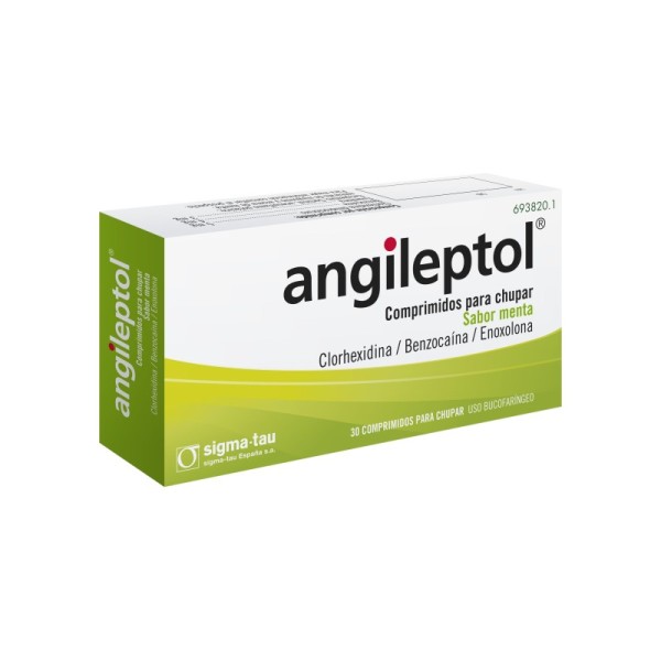 Angileptol (30 Comprimidos para Chupar Menta)