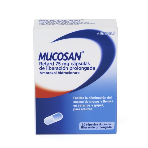 Mucosan Retard 75 Mg Capsulas de Liberacion Prolongada, 30 Cápsulas