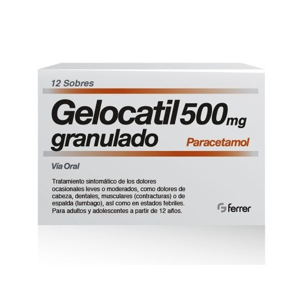 Gelocatil 500 Mg Granulado 12 Sobres