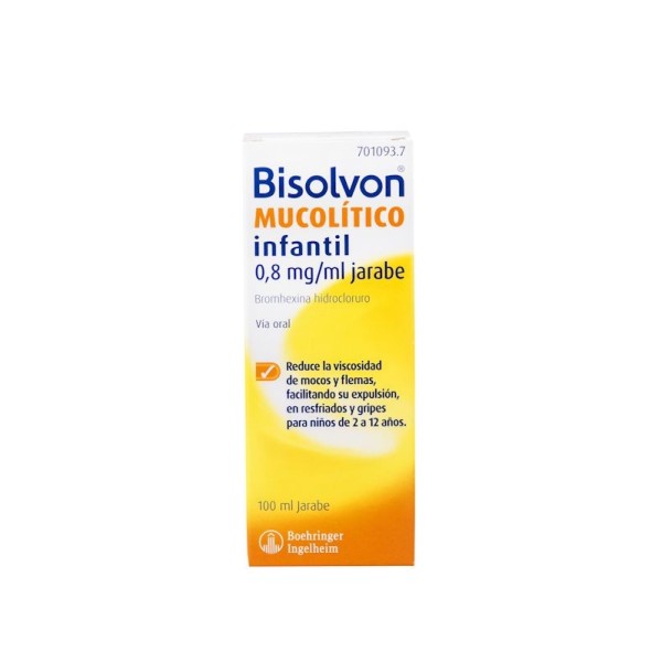 Bisolvon Mucolítico Infantil 0,8 Mg-ml Jarabe 200 Ml