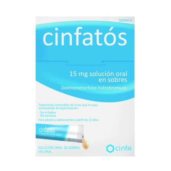 Cinfatos 15 Mg Solucion Oral en Sobres, 18 Sobres
