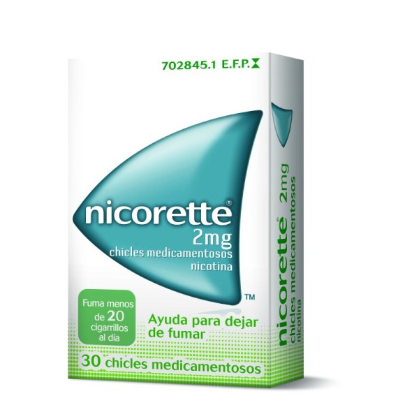 Nicorette 2 Mg Chicles Medicamentosos 30 Chicles