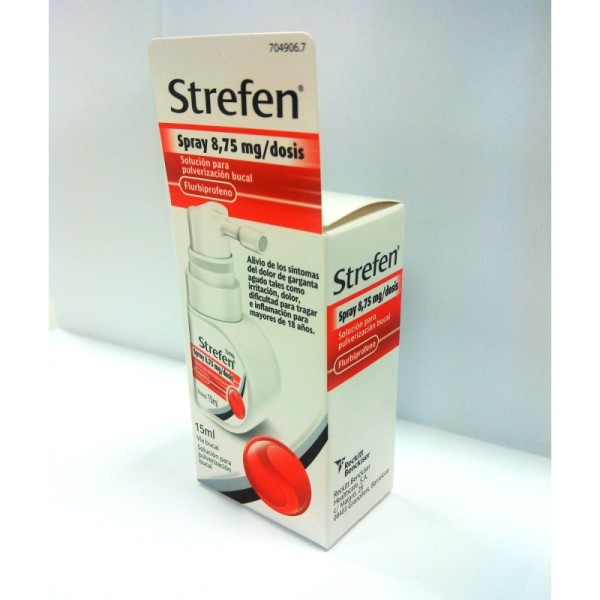 Strefen Spray (8.75 Mg/dosis Sol Pulverizacion Bucal 15 Ml)