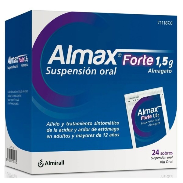 ALMAX FORTE 1,5 g SUSPENSION ORAL,12 sobres