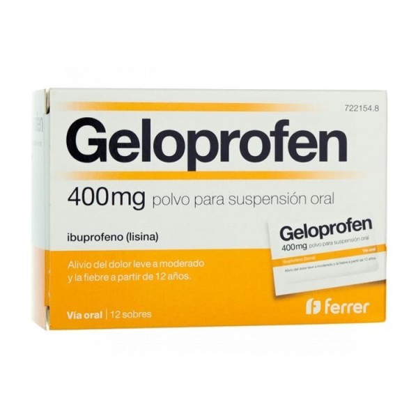 Geloprofen Rapid 400mg 12 Sobres Polvo Suspensión Oral