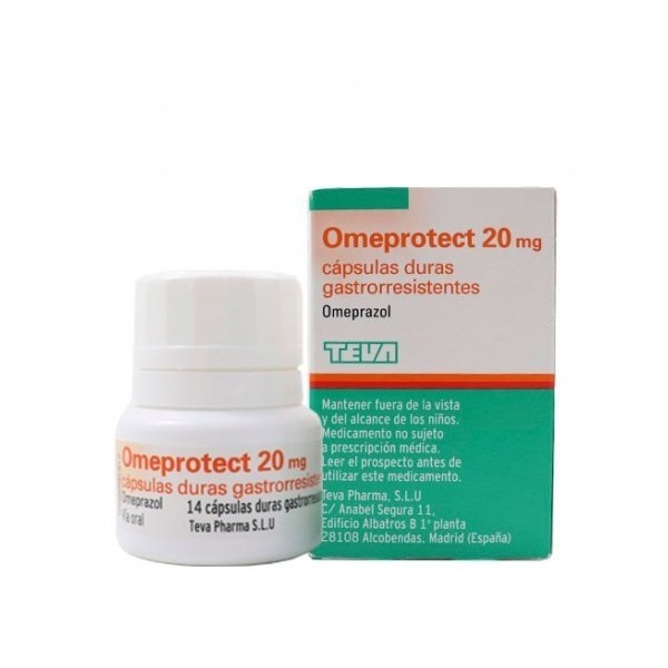 OMEPROTECT 20 mg CAPSULAS DURAS GASTRORRESISTENTES, 14 cápsulas (frasco)
