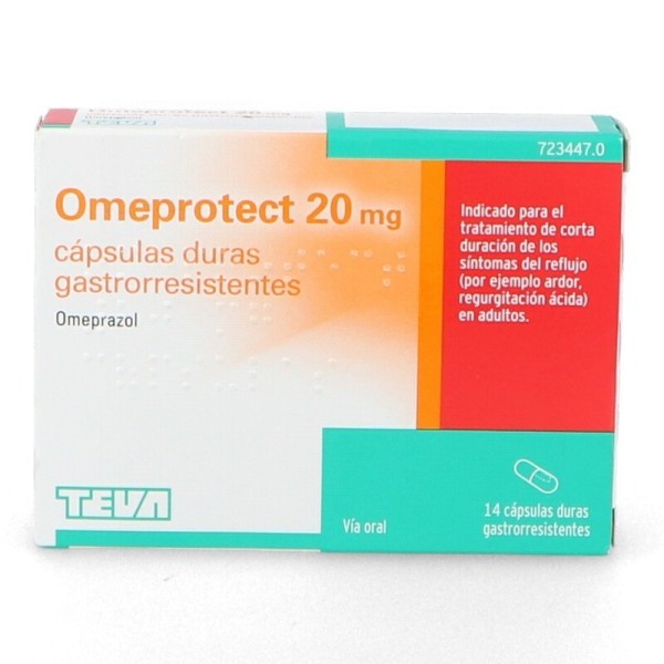 OMEPROTECT 20 mg CAPSULAS DURAS GASTRORRESISTENTES, 14 cápsulas (blister)