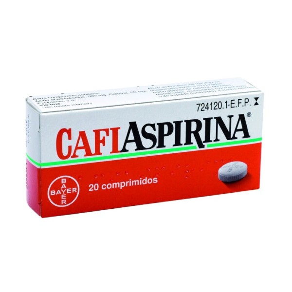 Cafiaspirina 500-50 Mg 20 Comprimidos