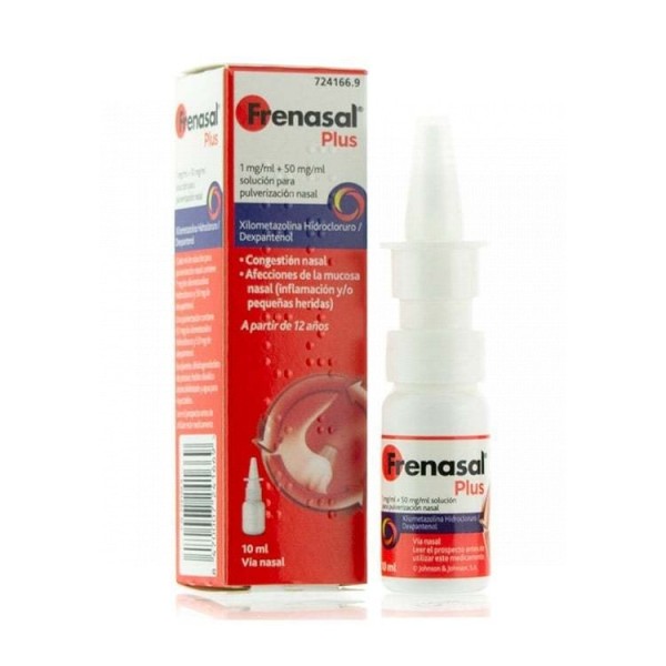 Frenasal Plus 1mg/ml + 50 mg/ml Solución Para Pulverización Nasal 10ml