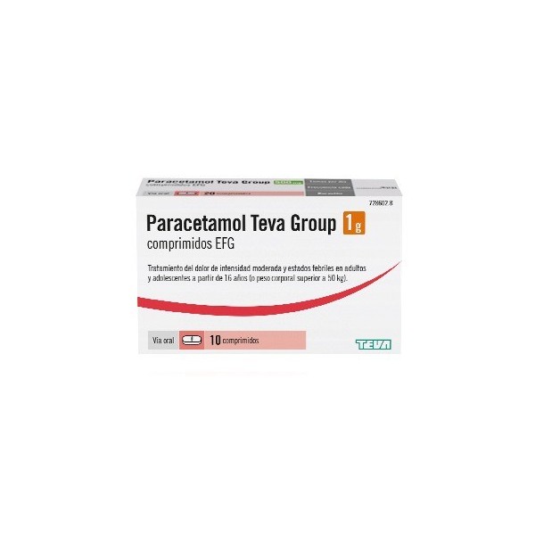 Paracetamol Teva Group 1 g 10 Comprimidos
