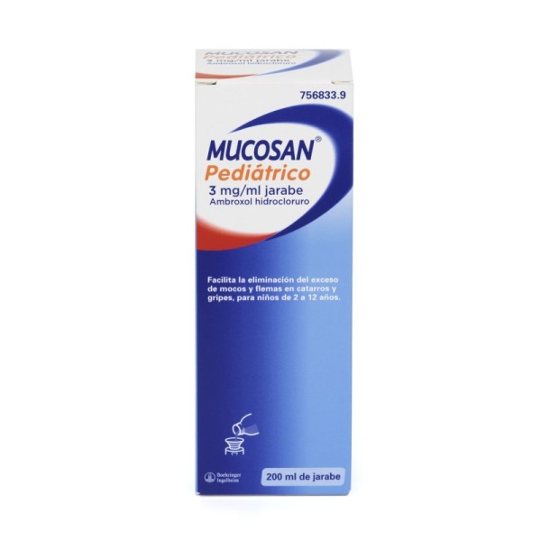 Mucosan Pediatrico 3 Mg-ml Jarabe, 1 Frasco de 200 Ml