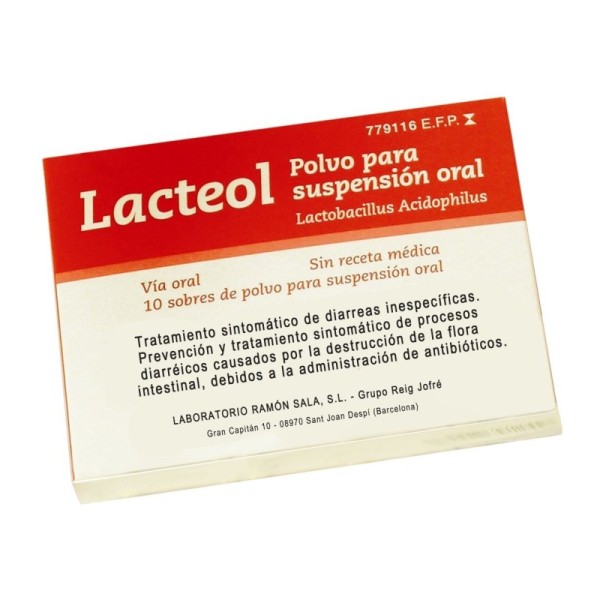 Lacteol 10 Sobres Polvo Suspension