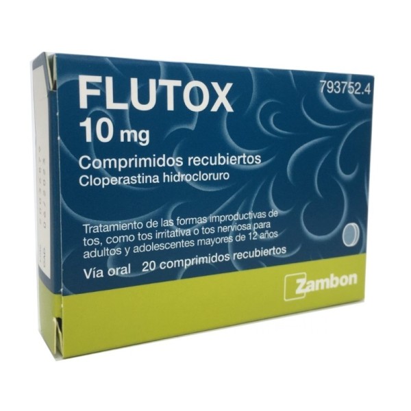 FLUTOX 10 mg, COMPRIMIDOS RECUBIERTOS , 20 comprimidos