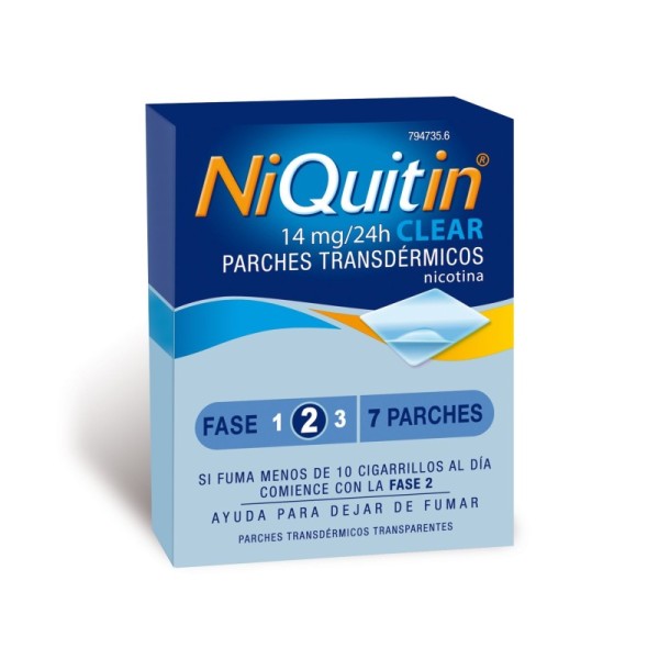 Niquitin Clear 7 Mg 7 Parches Transdérmicos