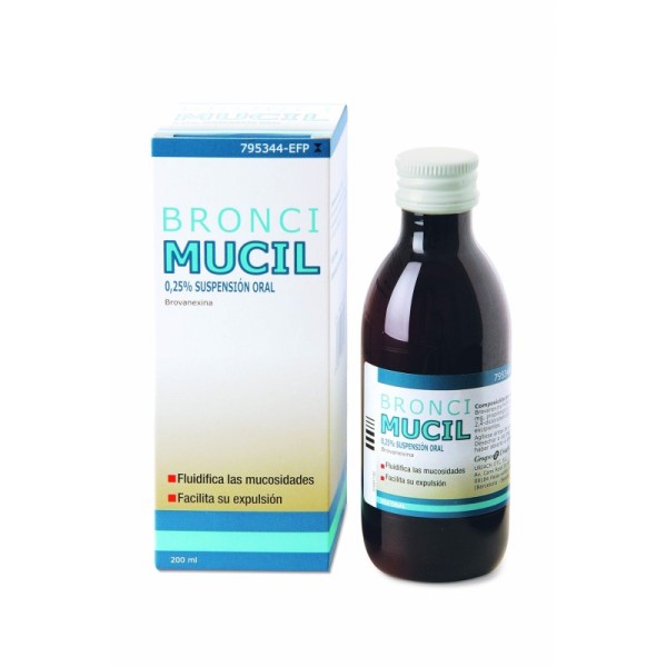 Broncimucil 0,25% Suspension Oral 200 Ml