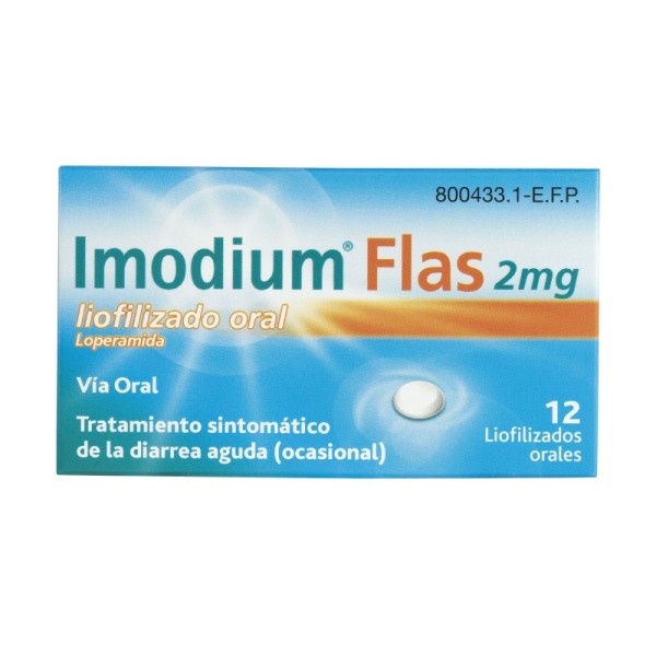 Imodium Flas 2 Mg 12 Liofilizado Oral