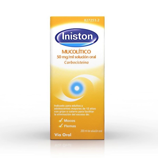 Iniston Mucolitico 50 Mg-ml Solución Oral 200 Ml