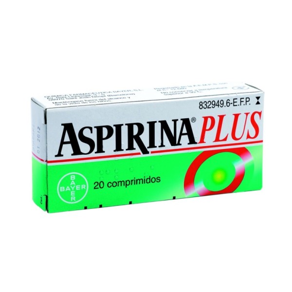 Aspirina Plus 500-50 Mg 20 Comprimidos