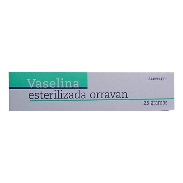 Vaselina Esteril Orravan 100% Pomada 25 G