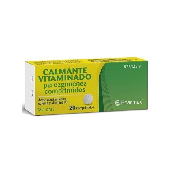 CALMANTE VITAMINADO PEREZGIMENEZ COMPRIMIDOS , 20 comprimidos