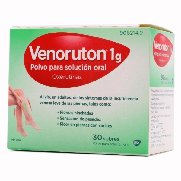 VENORUTON 1 g POLVO PARA SOLUCION ORAL , 30 sobres