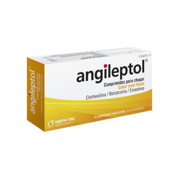 Angileptol (30 Comprimidos para Chupar Miel-limon)