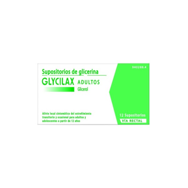 Supositorios de Glicerina Glycilax Adultos, 12 Supositorios