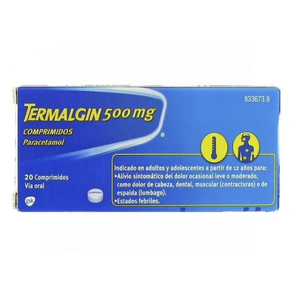 Termalgin 500mg 12 Comprimidos Recubiertos