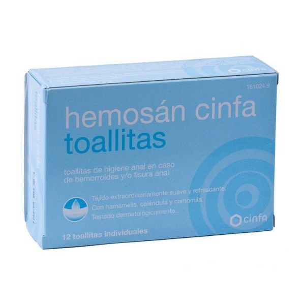 Hemosan Cinfa 12 Toallitas