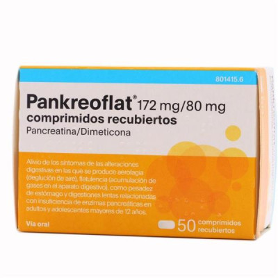 PANKREOFLAT 172 MG/80 MG 50...