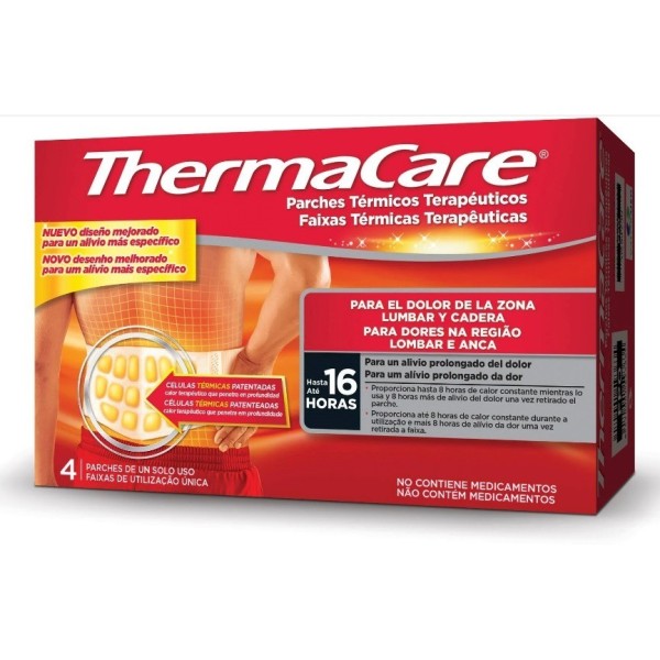 Thermacare Zona Lumbar y Cadera 4 Parches