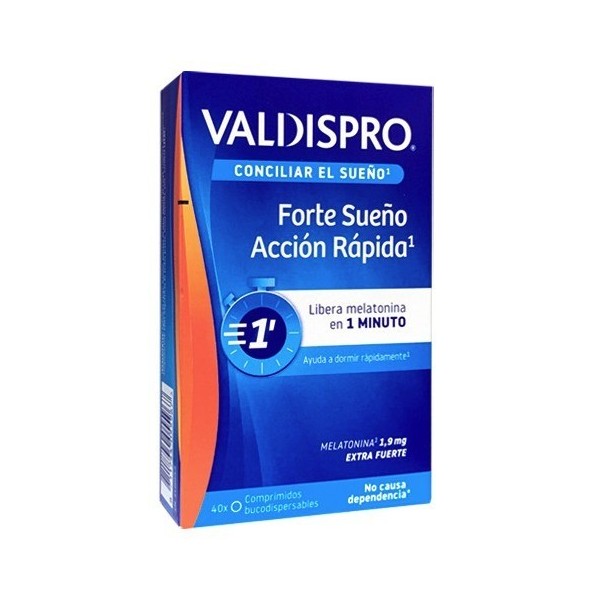 Valdispro Forte Sueño Acción Rápida 40 Comprimidos Bucodispersables
